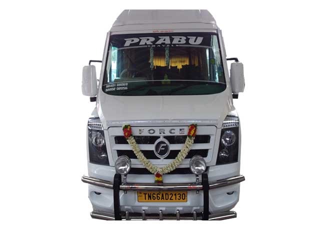  12-seater tempo traveller rental in coimbatore