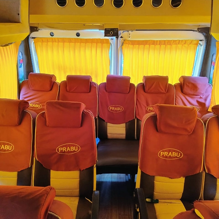 14 seater Force Traveller booked for a friends group trip